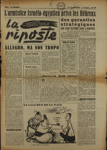 La Riposte N°99 (25 févr. 1949)